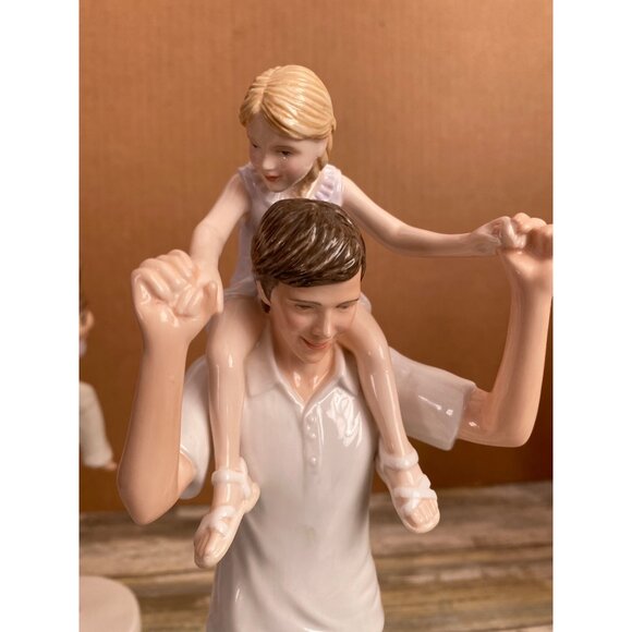 Royal Doulton Moments in Time Figurines Piggy Back & Daddy’s Girl Set - Picture 10 of 14